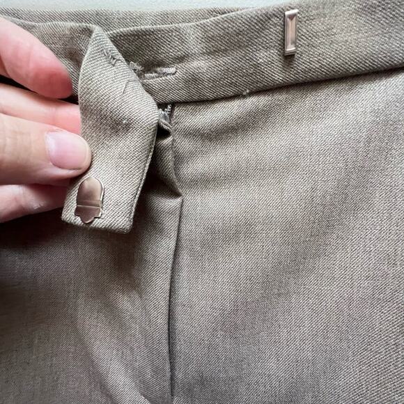 Pendleton Tan Wide Leg Virgin Wool Dress Pants, Trousers Size 10 - Picture 4 of 7